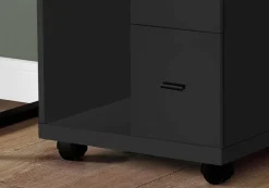 Office, File Cabinet, Printer Cart, Rolling File Cabinet, Mobile, Storage, Work, Brown Laminate, Contemporary, Modern