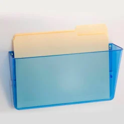 Officemate Blue Glacier™ Wall File, 3/Box