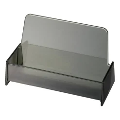 Officemate 50-Card Business Card Holder, Smoke