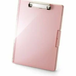 Officemate Clear View Clipboard Storage Box, 9-7/16” x 13-7/16”, Pink