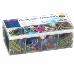 Officemate Clip Organizer Set, Assorted Colors