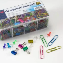 Officemate Clip Organizer Set, Assorted Colors