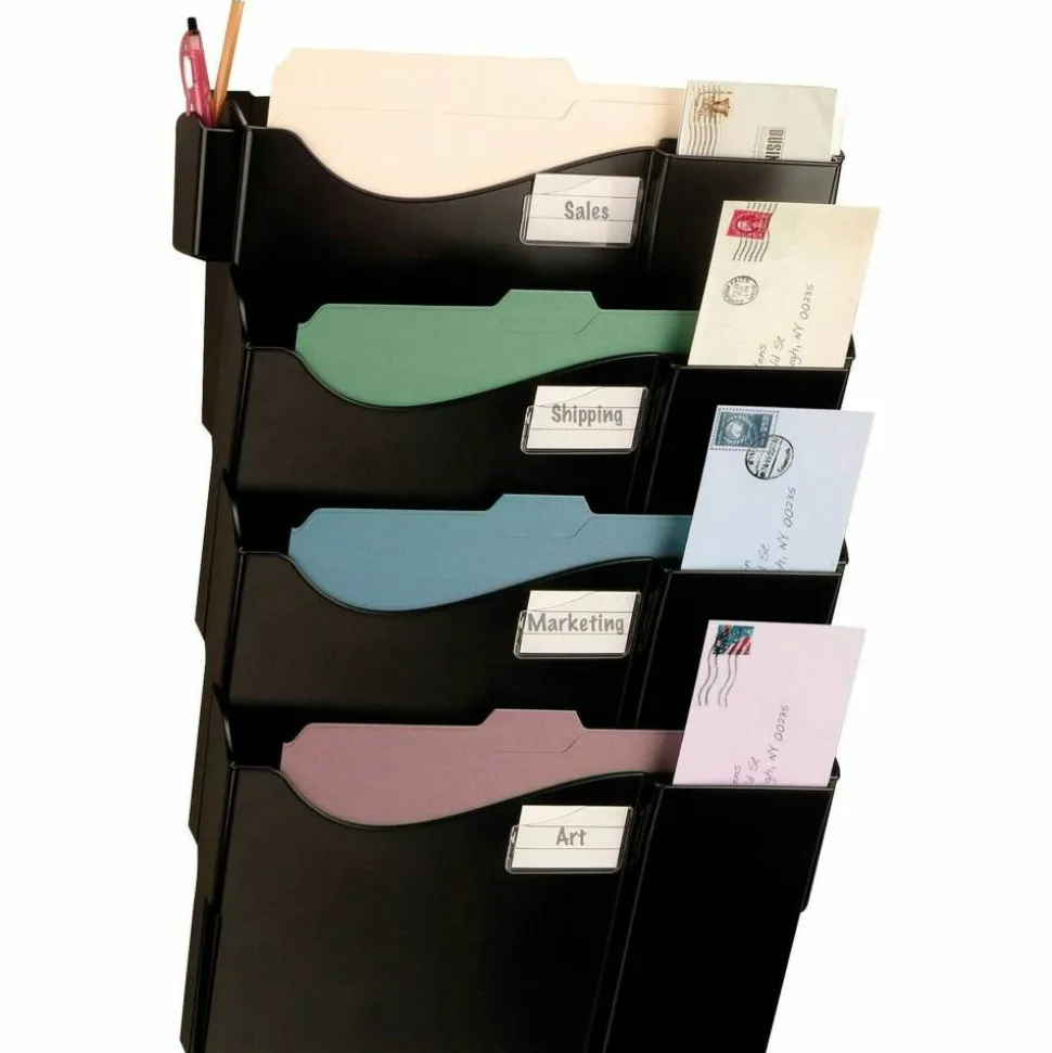 Officemate Grande Central Wall Filing System, 4 Pockets