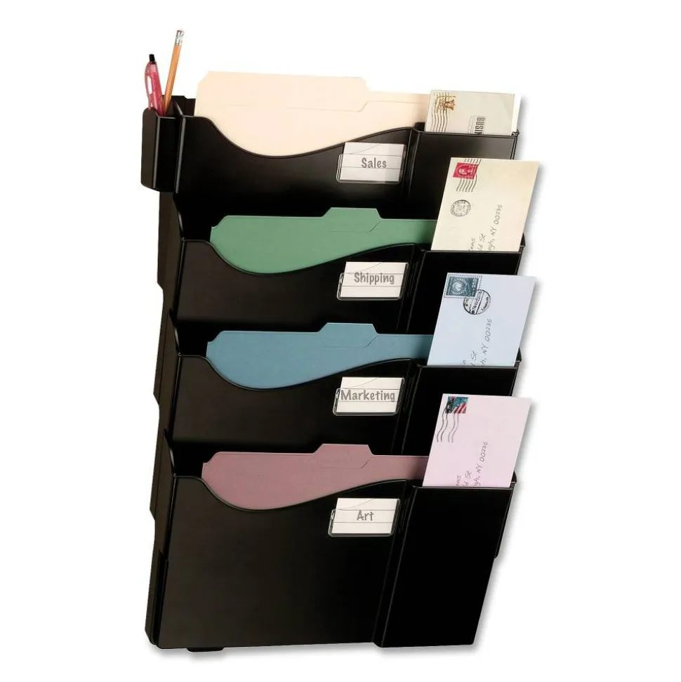 Officemate Grande Central Wall Filing System, 4 Pockets