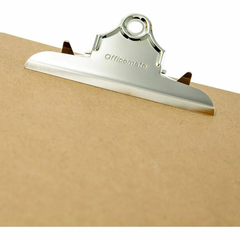 Officemate 83100 Letter Size Wood Clipboard, 9" x 12 .5" ,Recycled Hardboard