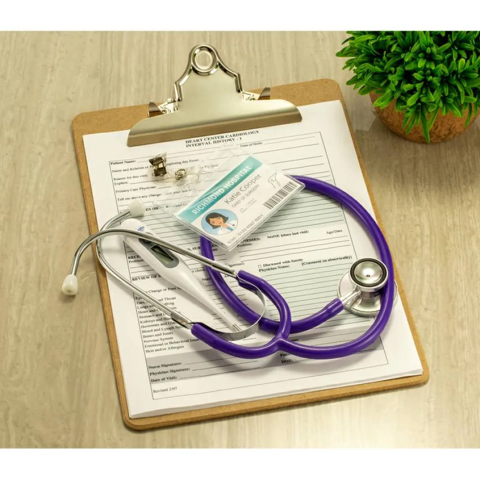 Officemate 83100 Letter Size Wood Clipboard, 9" x 12 .5" ,Recycled Hardboard