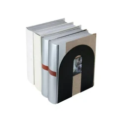 Officemate OIC Magnetic Heavy-Duty Bookends, 10" x 8" x 8", Black, Set Of 2