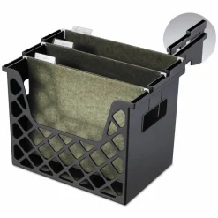 Officemate Recycled Desktop File Organizer, 3 Sections, Letter Size Files, 13.25" x 8.63" x 10.75", Black