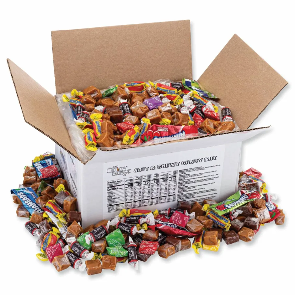 Office Snax Candy Assortments, Soft and Chewy Candy Mix, 5 lb Carton