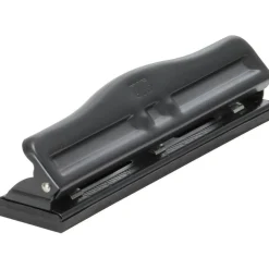OIC Adjustable 3-Hole Punch, Black