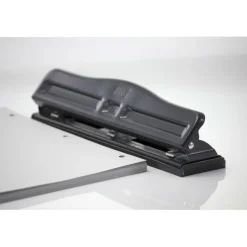 OIC Adjustable 3-Hole Punch, Black
