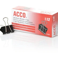 OIC Binder Clips, Medium, 1 1/4