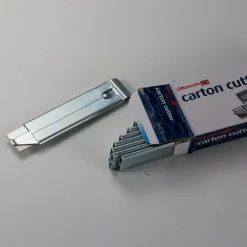 OIC Single-Sided Razor Blade Carton Cutters, Silver, Pack Of 12