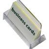 OIC Broad Base Business Card Holder, Clear
