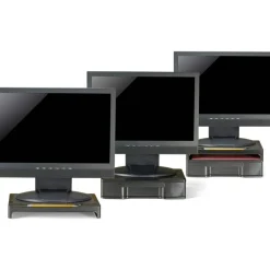 OIC Monitor Stand With Drawer, Black