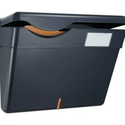 OIC Security Wall File With Lid, Letter Size, Black