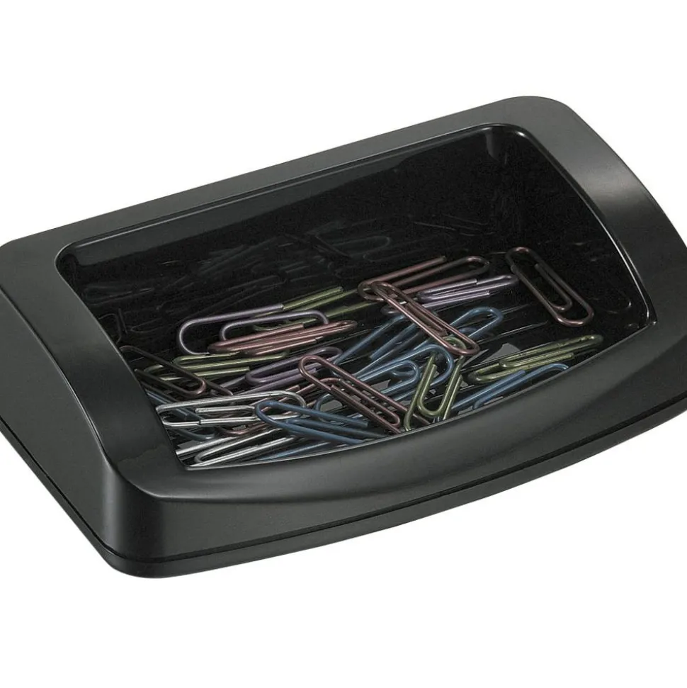 OIC 2200 Series Business Card/Clip Holder, Black