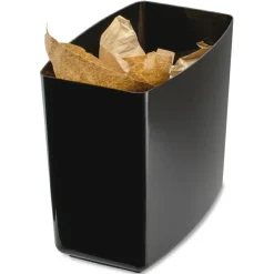 OIC 2200 Series Wastebasket, 5 Gallons, Black