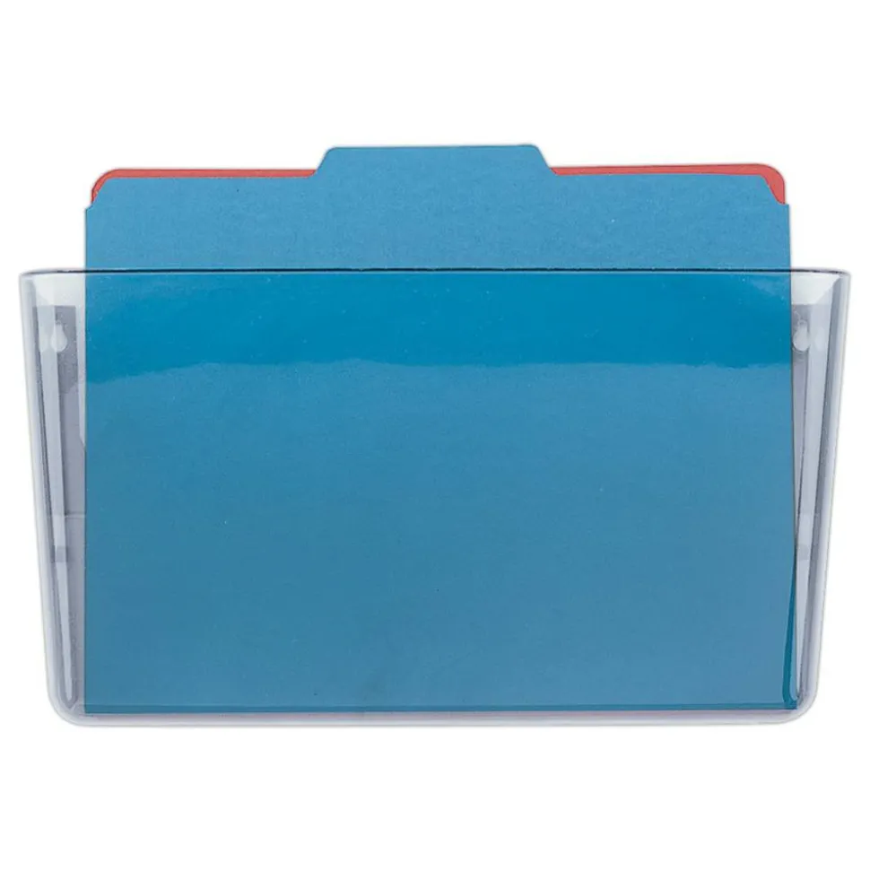 OIC Single Pocket Wall Files, Letter Size, Clear
