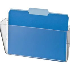 OIC Single Pocket Wall Files, Letter Size, Clear