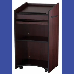 Oklahoma Sound Aristocrat Non-Sound Lectern, 25 x 20 x 46, Mahogany
