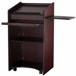 Oklahoma Sound Aristocrat Non-Sound Lectern, 25 x 20 x 46, Mahogany