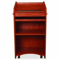 Oklahoma Sound Aristocrat Non-Sound Lectern, 25 x 20 x 46, Cherry