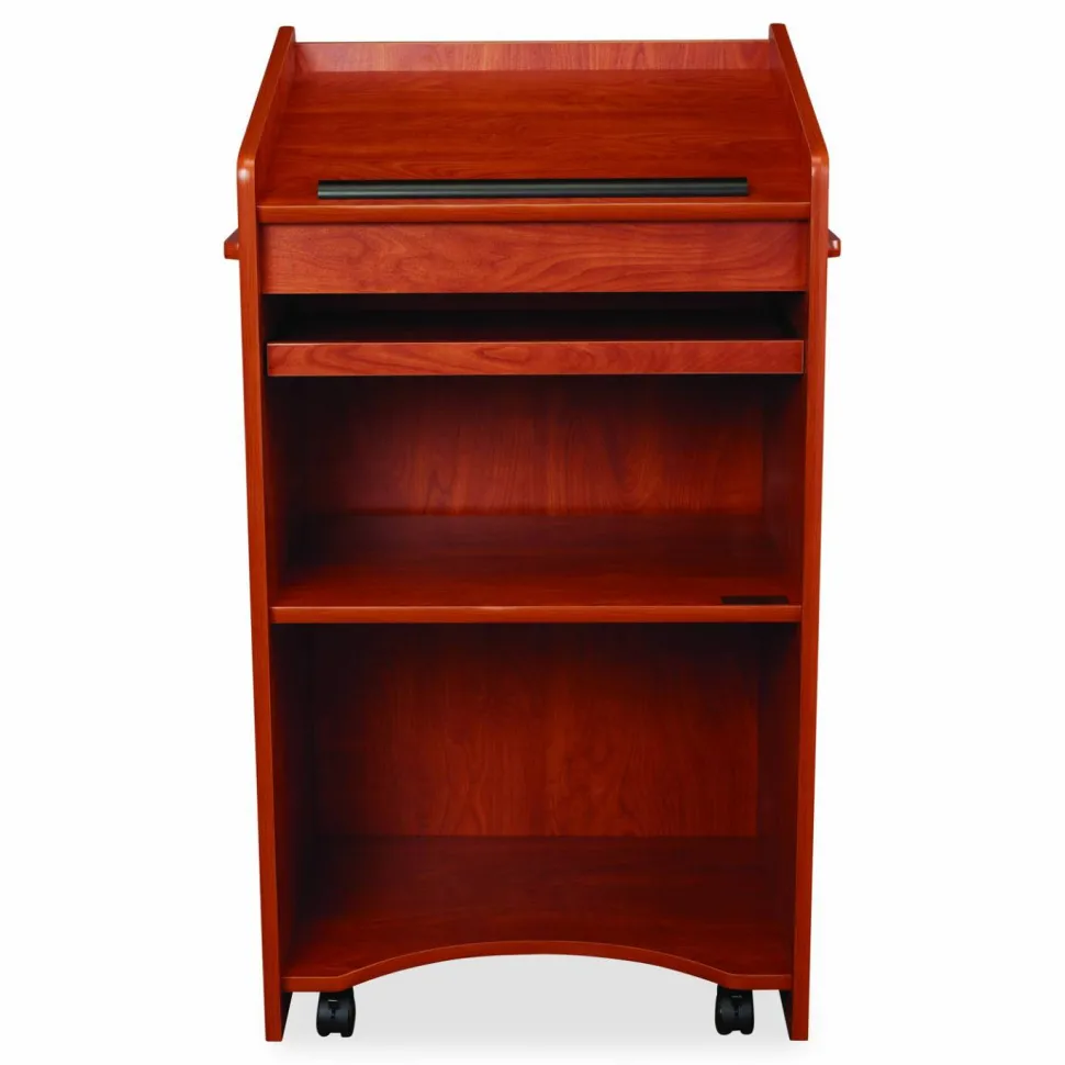 Oklahoma Sound Aristocrat Non-Sound Lectern, 25 x 20 x 46, Cherry