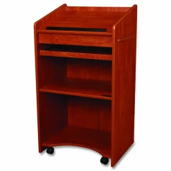 Oklahoma Sound Aristocrat Non-Sound Lectern, 25 x 20 x 46, Cherry