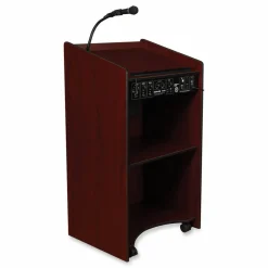 Oklahoma Sound Aristocrat Sound Lectern, 25 x 20 x 46, Mahogany