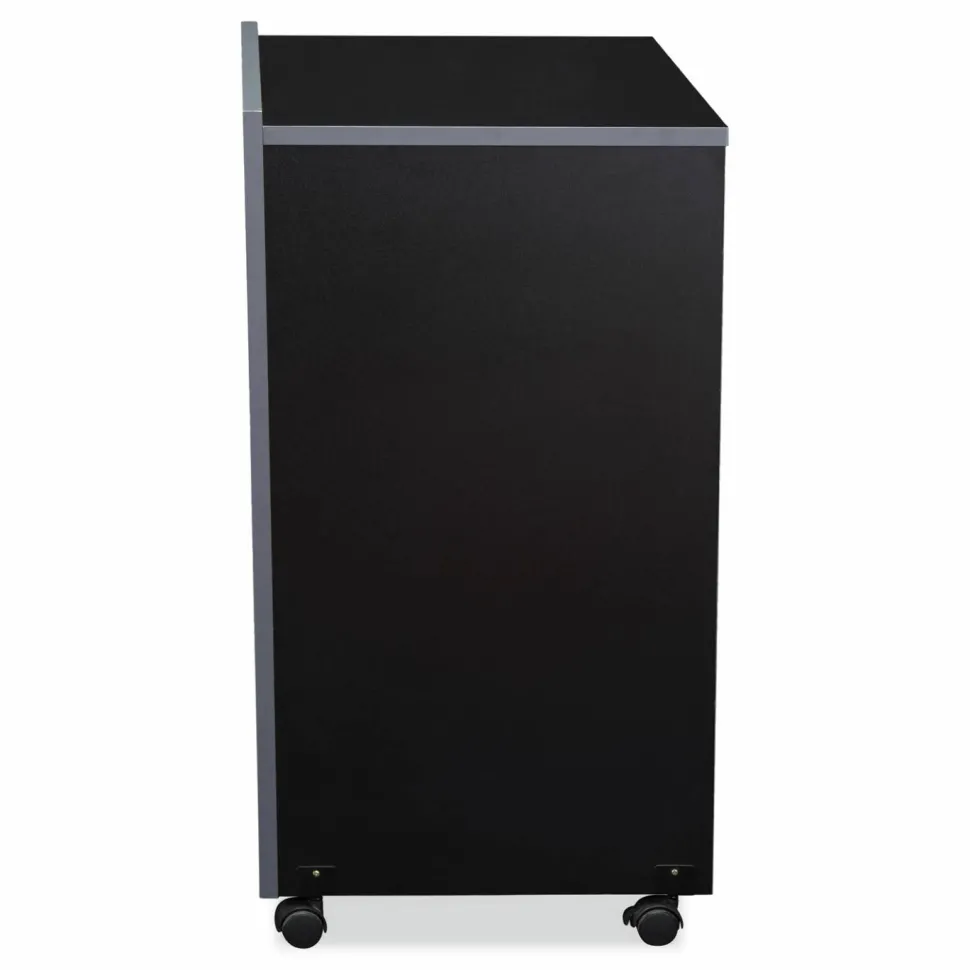 Oklahoma Sound AV Cart/Lectern Base, 21.12 x 17.5 x 33.75, Black