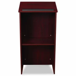 Oklahoma Sound Full Floor Lectern, 23 x 16 x 46.5, Mahogany