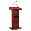 Oklahoma Sound Orator Lectern, 22 x 17 x 46, Mahogany
