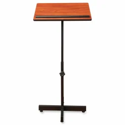 Oklahoma Sound Portable Presentation Lectern Stand, 20 x 18.25 x 44, Cherry