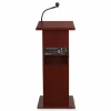 Oklahoma Sound Power Plus Lectern, 22 x 17 x 46, Mahogany