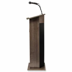 Oklahoma Sound Power Plus Lectern, 22 x 17 x 46, Ribbonwood