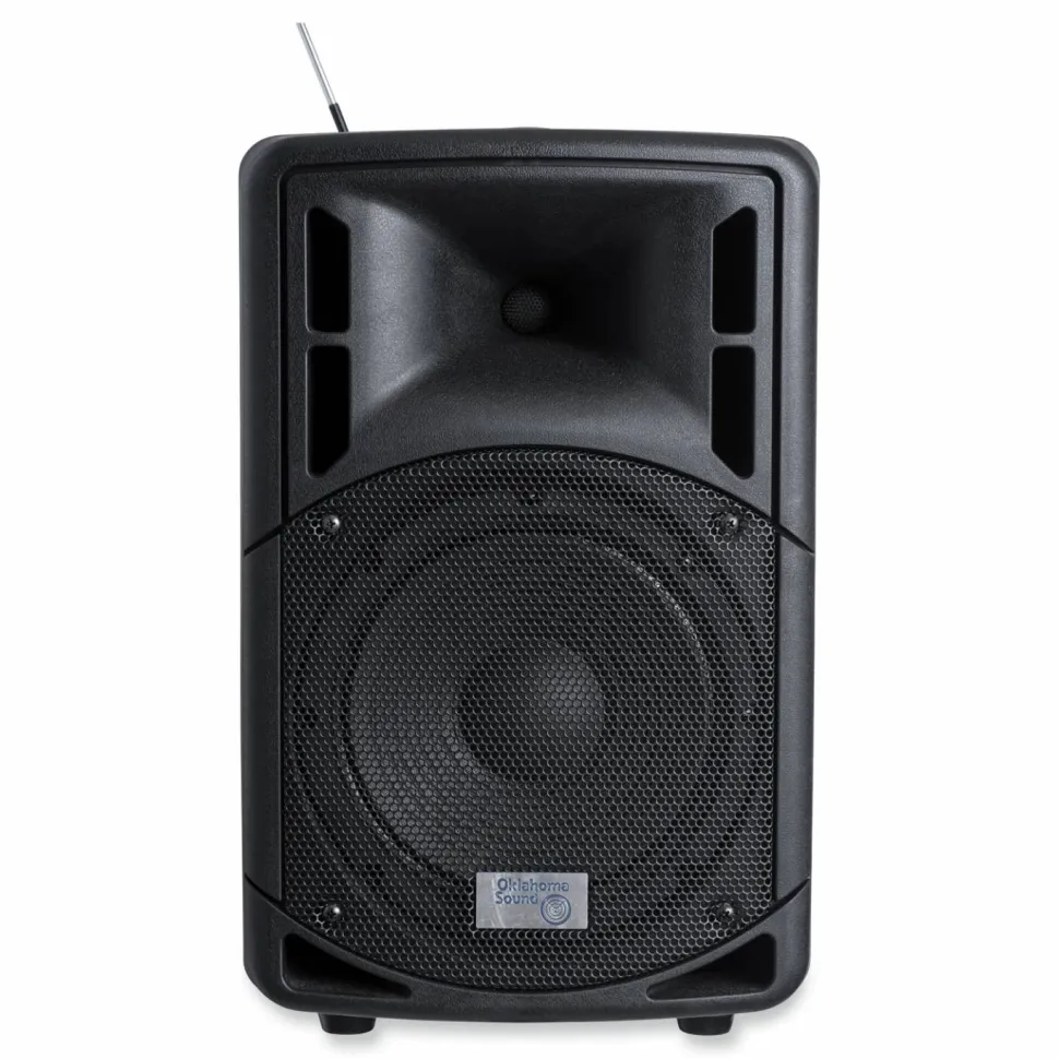 Oklahoma Sound Wireless PA System with Wireless Tie Clip Microphone, 40 W, Black