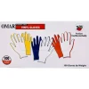 Omar Disposable Powder-Free Vinyl General-Purpose Gloves, Large, Clear, 100 Gloves Per Box