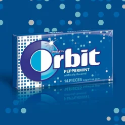Orbit Gum, Peppermint, 0.95 Oz, Box Of 12