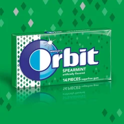 Orbit Gum, Spearmint, 0.95 Oz, Box Of 12