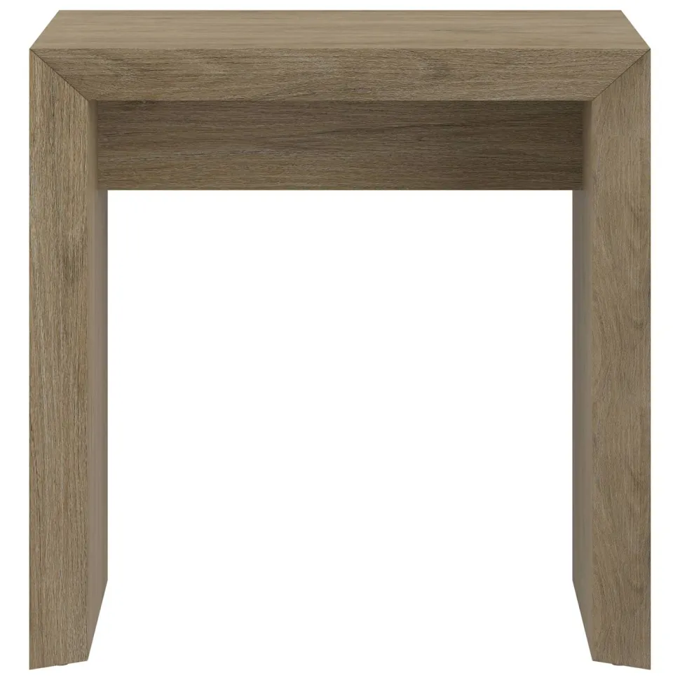 Oswin 22" Wide Rectangular Side Table in Antiqued Gray Oak
