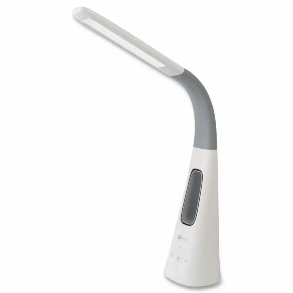 OttLite Cool Breeze Fan Lamp, 15" to 26.5" High, White