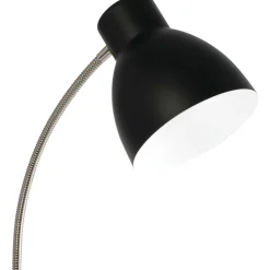 OttLite Wellness Series Adjust LED Desk Lamp, 3" to 22" High, Silver/Matte Black