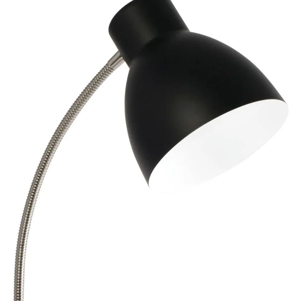 OttLite Wellness Series Adjust LED Desk Lamp, 3" to 22" High, Silver/Matte Black
