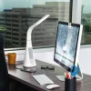 OttLite Wellness Series SanitizingPro LED Desk Lamp and UV Air Purifier, 15" to 25" High, White