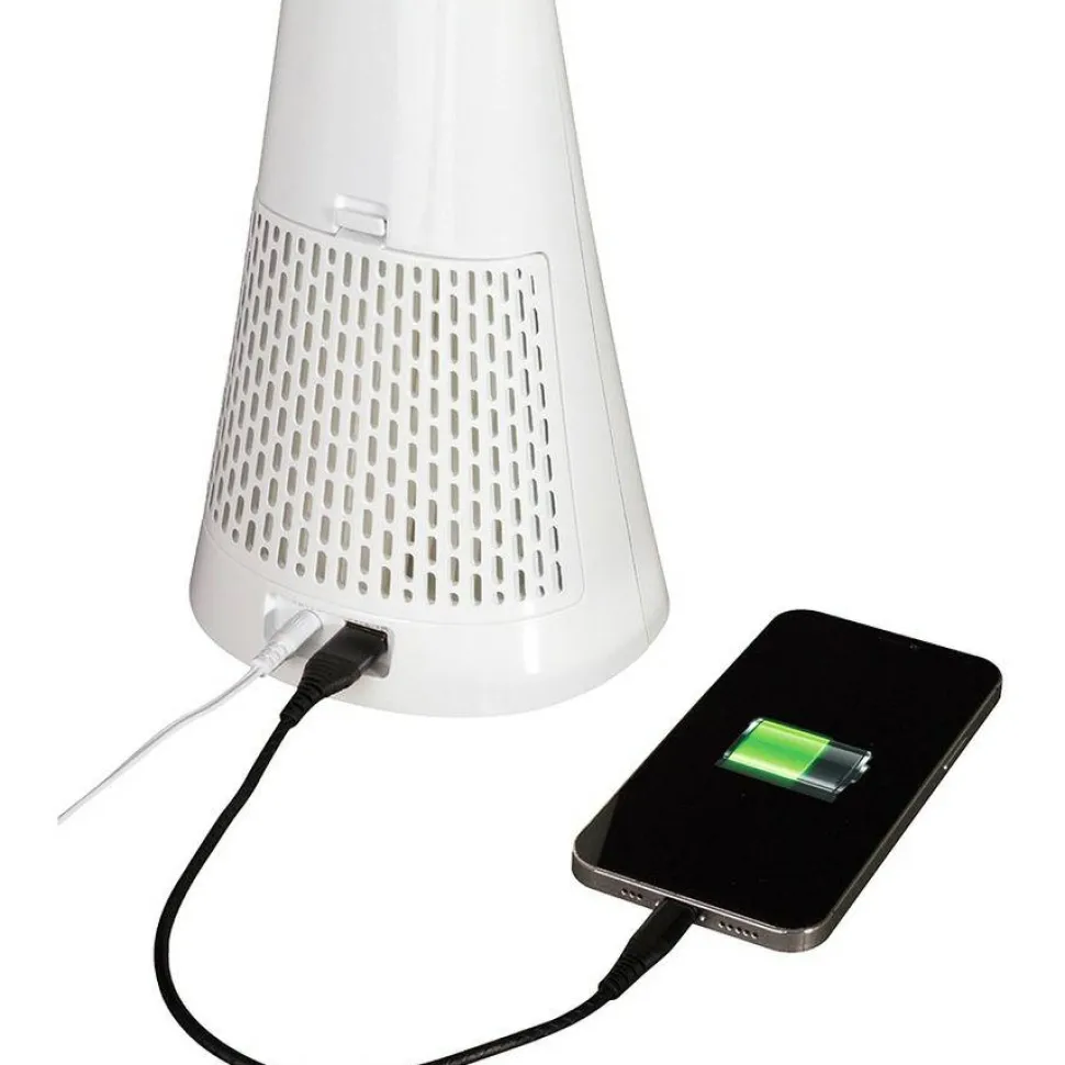 OttLite Wellness Series SanitizingPro LED Desk Lamp and UV Air Purifier, 15" to 25" High, White