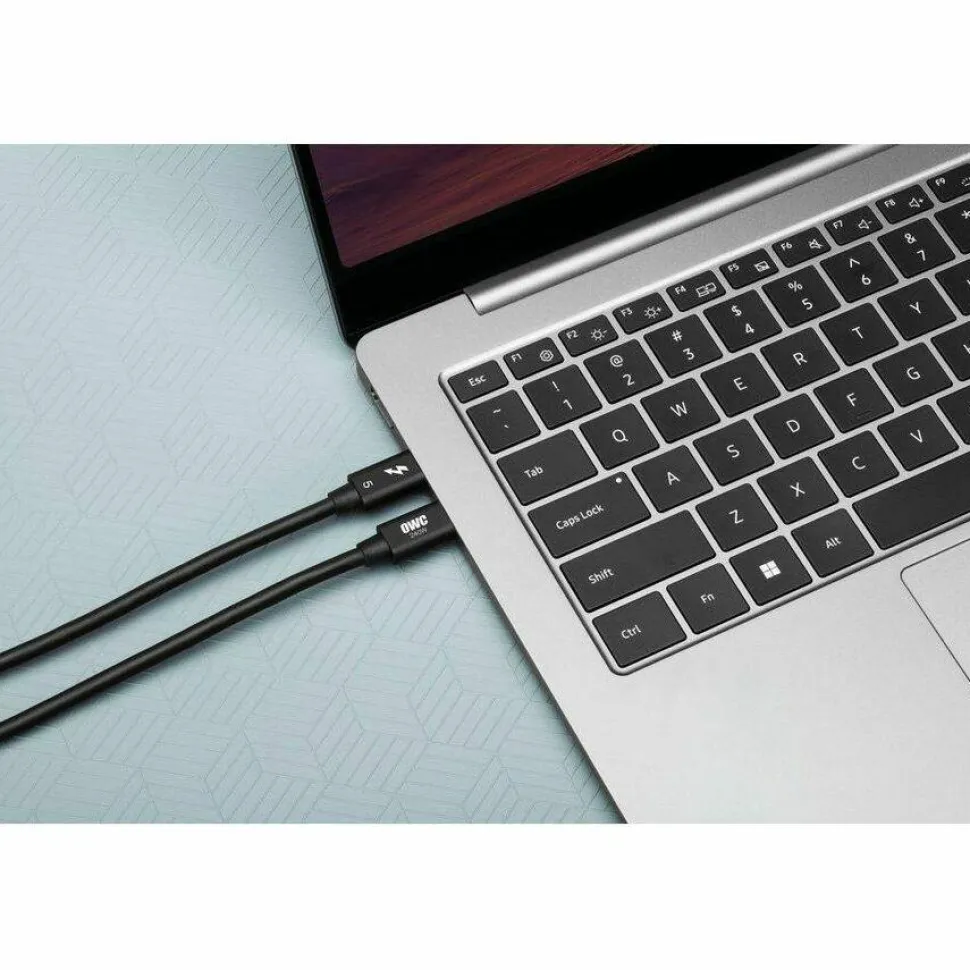 OWC 0.8M (31.5") Thunderbolt 5 (USB-C) Cable Black for Thunderbolt And USB-C Devices - Black