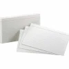 Oxford Brand White Index Cards, Ruled, 5" x 8", Pack Of 100