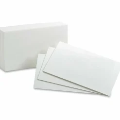 Oxford Brand White Index Cards, Ruled, 5