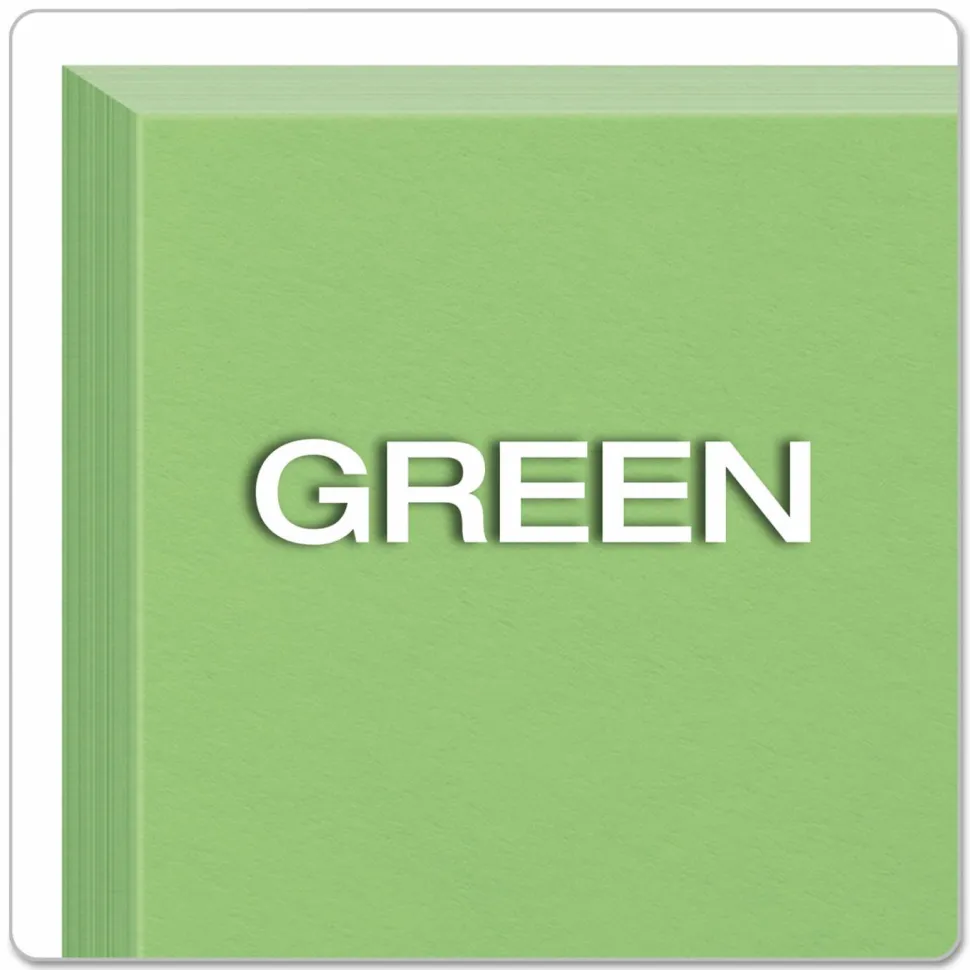 Oxford Color Index Cards, Unruled, 4" x 6", Green, Pack Of 100